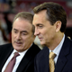 Longtime broadcast duo Al Michaels (l.) and Cris Collinsworth